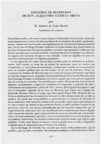 Discurso de recepción de Alejandro Guzmán Brito