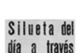 Silueta del día a través de una fuerza