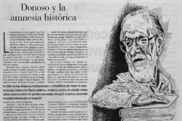 Donoso y la amnesia histórica.