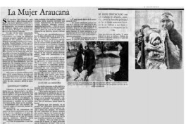La Mujer araucana : [Entrevista]