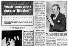 Fernando Josseau, autor y director de "El estafador"