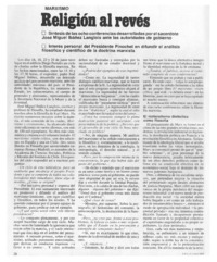 Religión al revés : [entrevista]