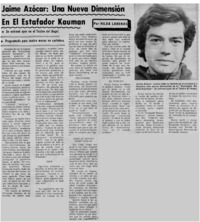 Jaime Azócar: una nuena dimensión en El estafador Kauman