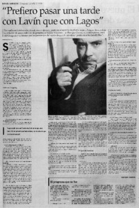 Prefiero pasar una tarde con Lavín que con Lagos": [entrevista]