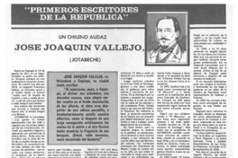 Un Chileno audaz José Joaquín Vallejo, (Jotabeche).