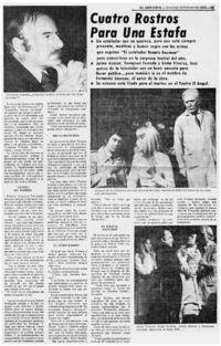 Cuatro rostros para una estafa.