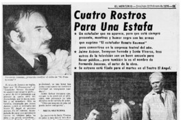Cuatro rostros para una estafa.