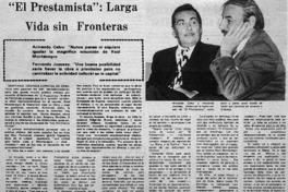 El prestamista" : larga vida sin fronteras.