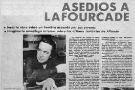 Asedios a Lafourcade : [entrevista]