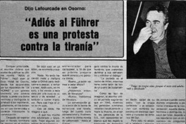 Adiós al Führer es una protesta contra la tiranía" : [entrevista]