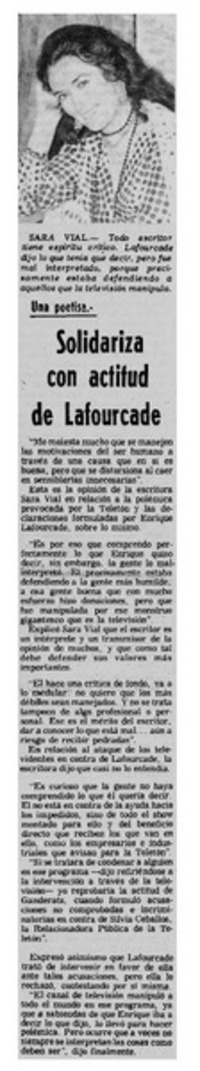 Solidaridad con actitud de Lafourcade.