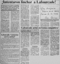 Intentaron linchar a Lafourcade!.