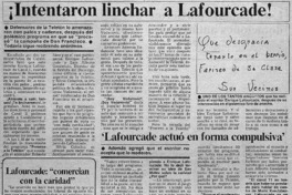 Intentaron linchar a Lafourcade!.