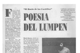 Poesía del lumpen