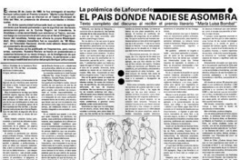 El país donde nadie se asombra.