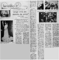 Jorge vivía en estado de amor"