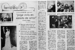 Jorge vivía en estado de amor"