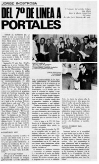 Del 7° de linea a Portales.