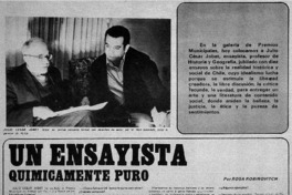 Un Ensayista quimicamente puro : [Entrevista]