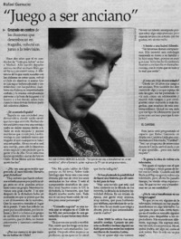 Juego a ser anciano" : [entrevista]