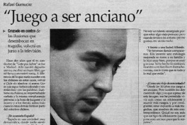 Juego a ser anciano" : [entrevista]