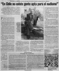 En Chile no existe gente apta para el nudismo" : [entrevista]