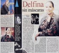 Delfina sin máscaras.