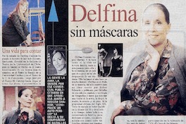 Delfina sin máscaras.