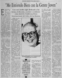 Me entiendo bien con la gente joven : [Entrevista]