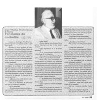 Toneladas de cuchuflís : [entrevista]