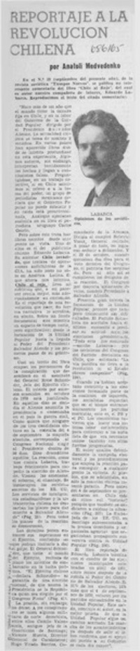 Reportaje a la revolución chilena