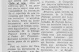 Reportaje a la revolución chilena