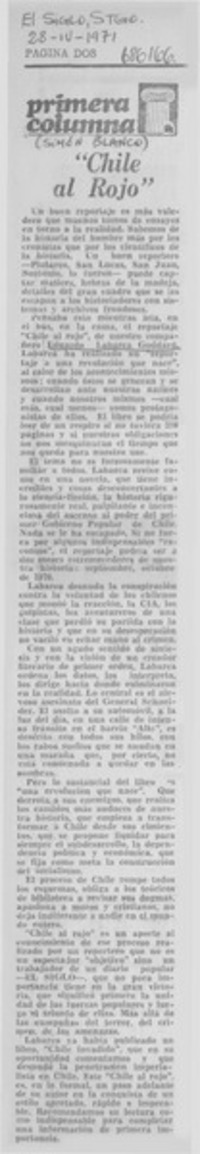 Chile al rojo
