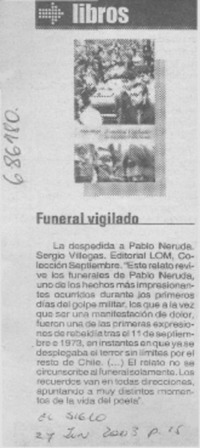 Funeral vigilado.