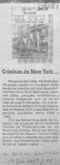 Crónicas de New York.