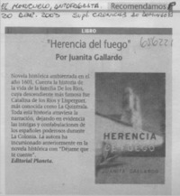Herencia del fuego.