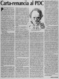 Carta-renuncia al PDC