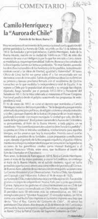 Camilo Henríquez y la "Aurora de Chile"