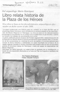 Libro relata historia de la Plaza de los Héroes