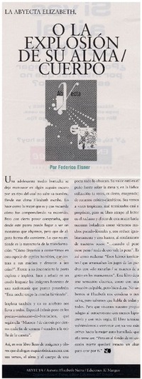 La explosión de su almacuerpo