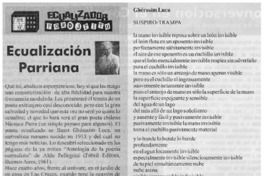 Ecualización parriana.