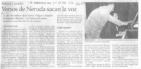 Versos de Neruda sacan la voz