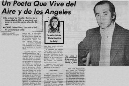 Un poeta que vive del aire y de los angeles : [entrevista]
