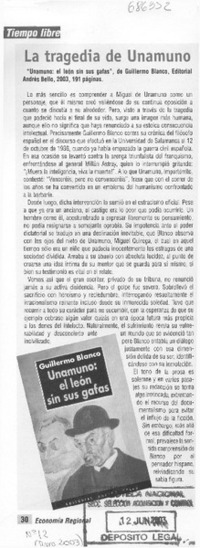 La Tragedia de Unamuno.