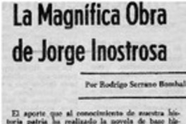 La magnífica obra de Jorge Inostrosa