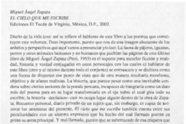 El cielo que me escribe