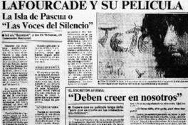 Lafourcade y su película : [entrevista]