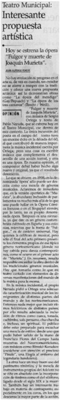 Interesante propuesta artística