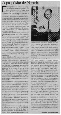 A propósito de Neruda