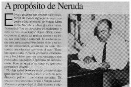 A propósito de Neruda